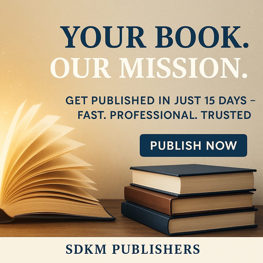 This image shows a stack of 3 books with a open book with a PUBLISH NOW button